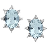Pendientes Comete Mujer Fantasia Di Acquamarina in Oro blanco Acquamarina ORQ234 - ORQ234